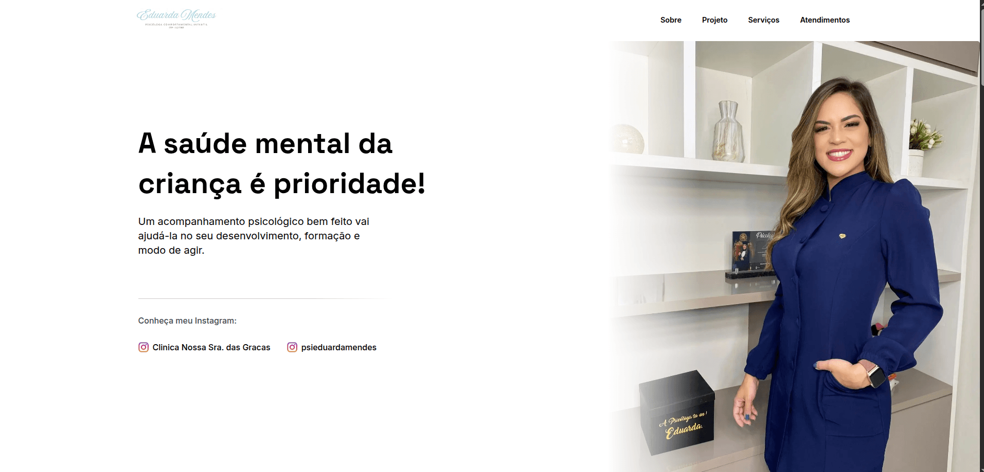 Psicóloga Eduarda Mendes