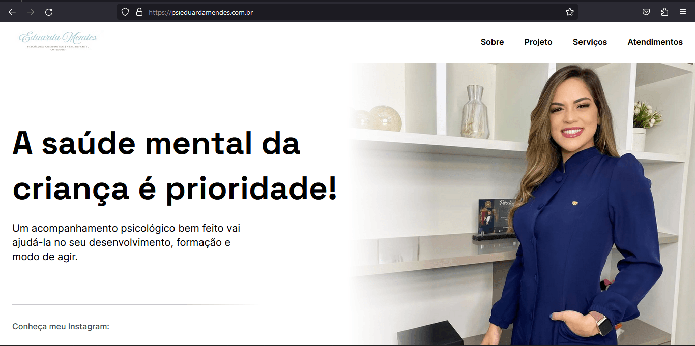 Psicóloga Eduarda Mendes
